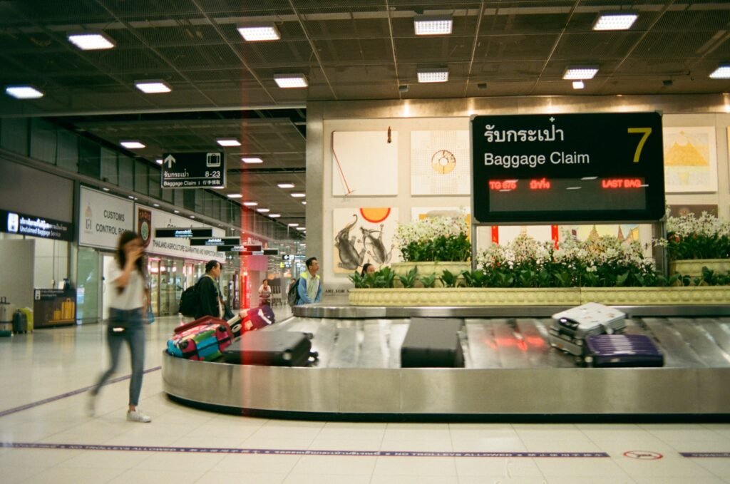 Airport baggage reclaim hall